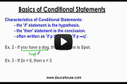 Conditional Statements Part 1 Video Link