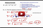 Distance Formula Video Link