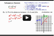 Distance using Pythagorean Theorem Video Link