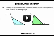 Exterior Angle Theorem Video Link