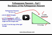 Pythagorean Theorem Part 1 Video Link