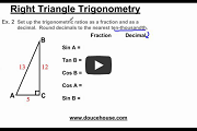 Right Triangle Trigonometry Part 2 Video Link