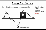 Triangle Sum Theorem Video Link